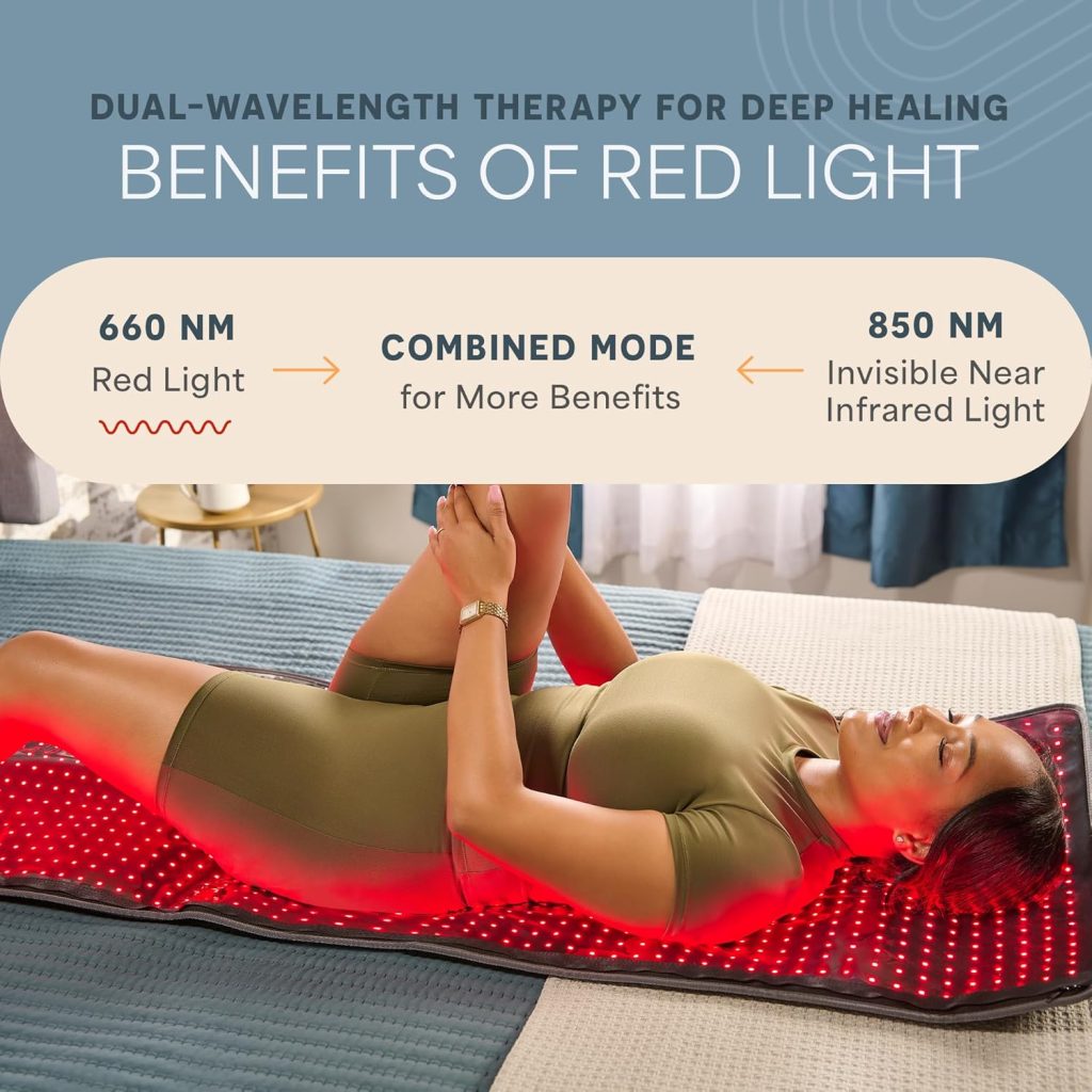 Dual wavelength 660nm and 850nm for red light and invisible near infrared therapy