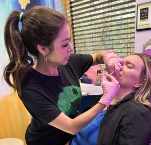 Injecting Botox